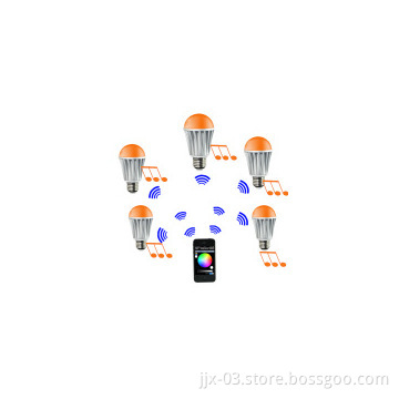 2014 Smart RGB LED bulb light 7w with bluetooth remote control